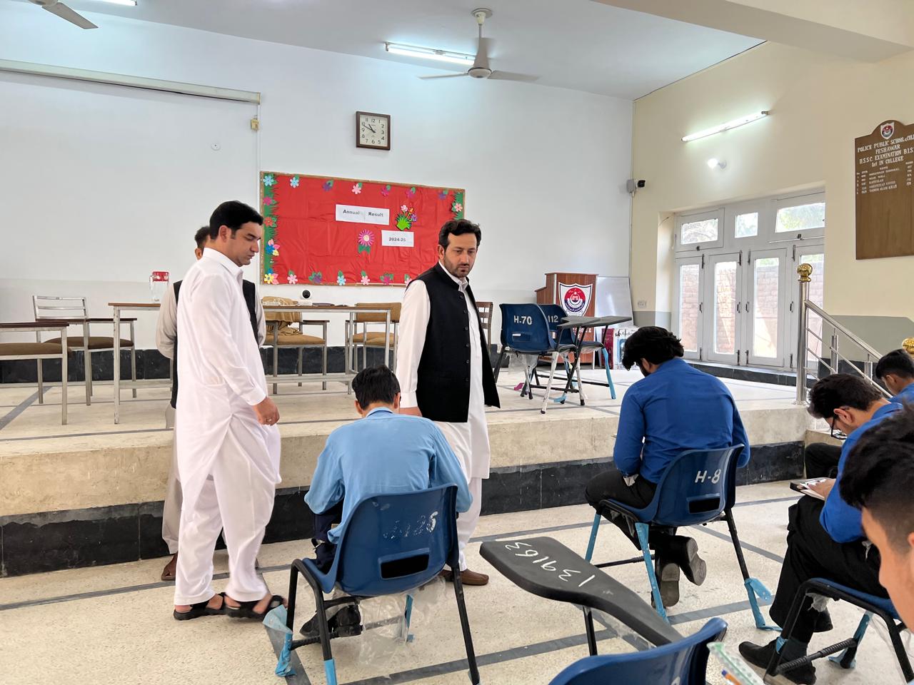KPEMA Director General Monitors Matric Exams in Peshawar
